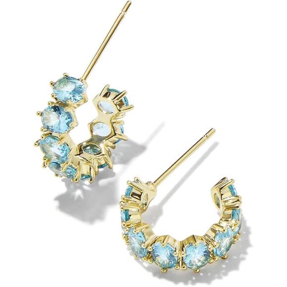 Kendra Scott Cailin Crystal Huggie Earrings Fashion Jewelry For Women